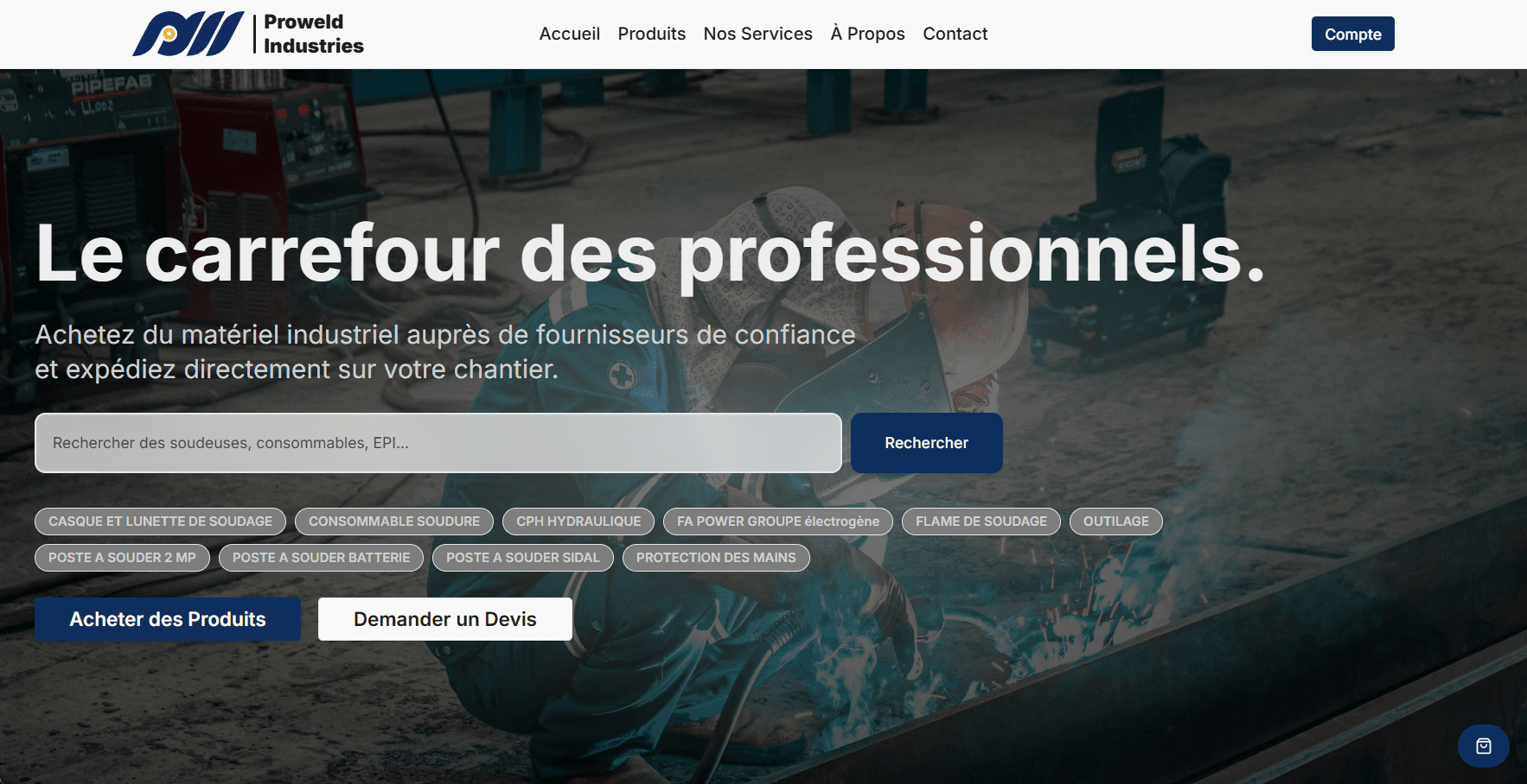 Proweld Industries – E-Commerce Dashboard